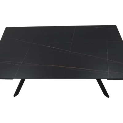 Kihúzható étkezőasztal 160(220)x90 EDITHA - fekete