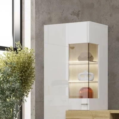 NIKOL nappali fal - fehér / fényes fehér / wotan