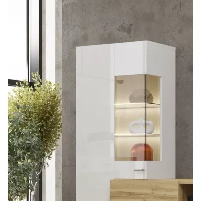 NIKOL nappali fal - fehér / fényes fehér / wotan