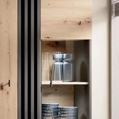 CHATOM nappali vitrinek - artisan tölgy / antracit