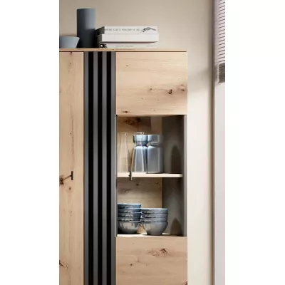 CHATOM nappali vitrinek - artisan tölgy / antracit