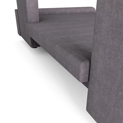 Modern HORTENZIE sarokülő - fekete / sötétszürke