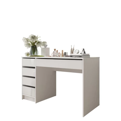 CONALL univerzális kisasztal - fehér fényes