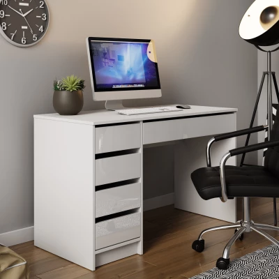 CONALL univerzális kisasztal - fehér fényes