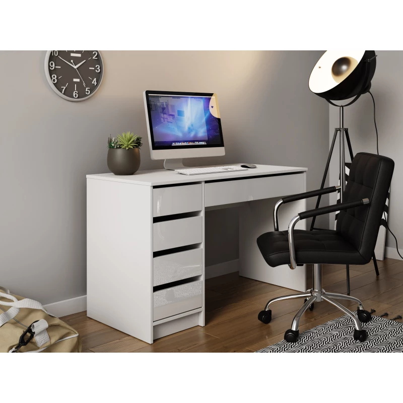 CONALL univerzális kisasztal - fehér fényes