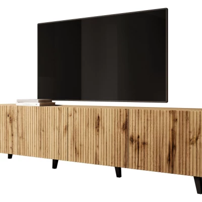 HAER 2 stílusos TV asztal - wotan tölgy / fekete