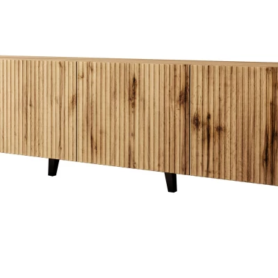 HAER 2 stílusos TV asztal - wotan tölgy / fekete