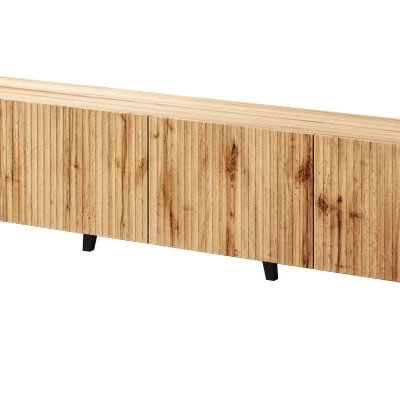 HAER 2 stílusos TV asztal - wotan tölgy / fekete