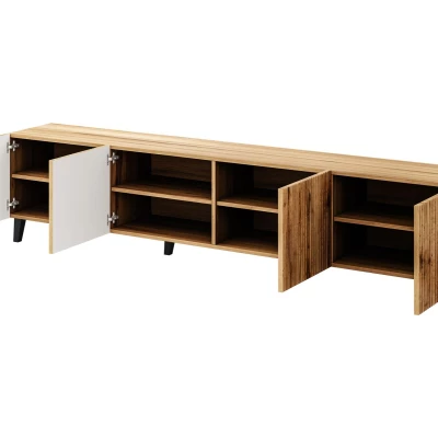 HAER 2 stílusos TV asztal - wotan tölgy / fekete