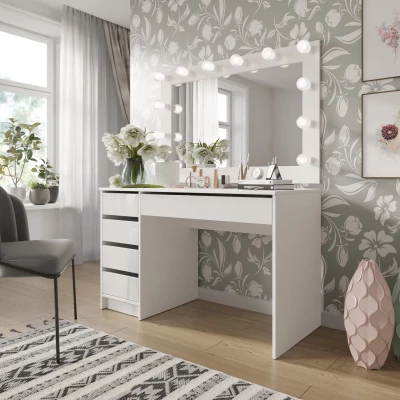 CONALL univerzális kisasztal - fehér fényes