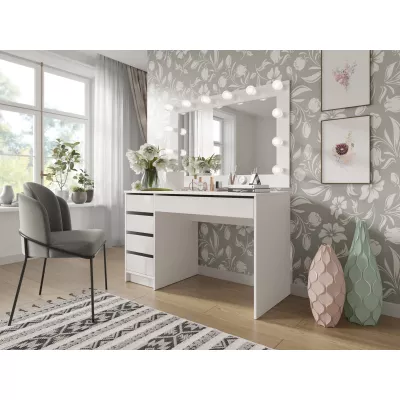 CONALL univerzális kisasztal - fehér fényes