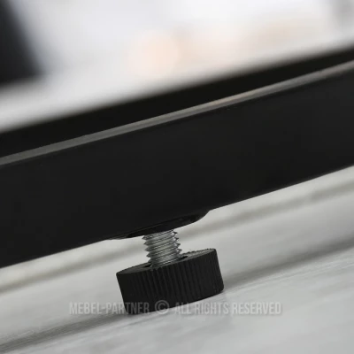 JACEK dohányzóasztal szett - fehér / fekete