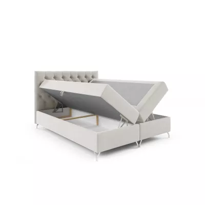 SHANNON boxspring ágy - 180x200, zöld + INGYENES topper