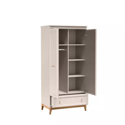 Kétajtós szekrény 92 cm ELLENSBURG - kasmír