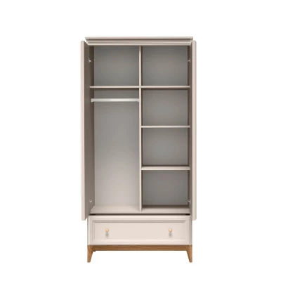 Kétajtós szekrény 92 cm ELLENSBURG - kasmír