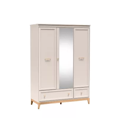 Kombinált szekrény tükörrel 136 cm ELLENSBURG - kasmír