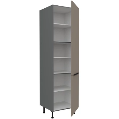 LUNARA élelmiszerszekrény - szélesség 60 cm, sötét bézs / antracit