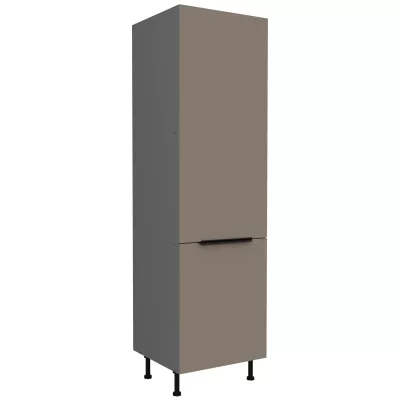 LUNARA élelmiszerszekrény - szélesség 60 cm, sötét bézs / antracit