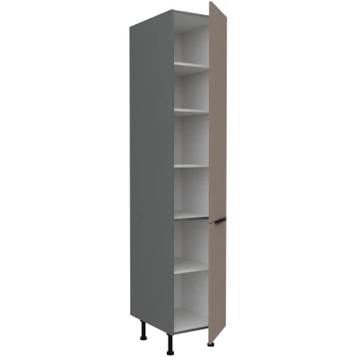 LUNARA élelmiszerszekrény - szélesség 40 cm, sötét bézs / antracit
