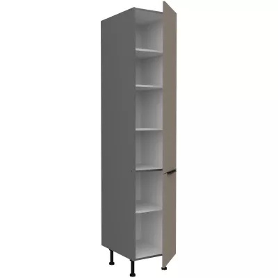 LUNARA élelmiszerszekrény - szélesség 40 cm, sötét bézs / antracit