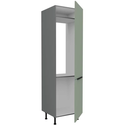 LUNARA beépített hűtőszekrényhez való szekrény - szélesség 60 cm, zöld / antracit