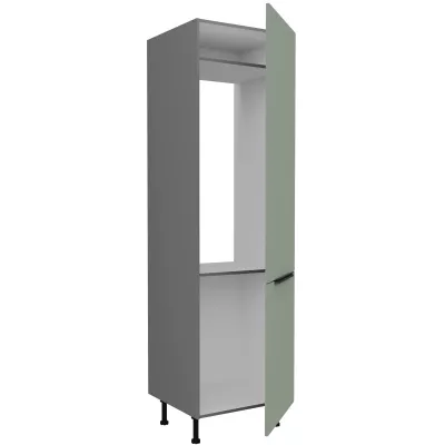 LUNARA beépített hűtőszekrényhez való szekrény - szélesség 60 cm, zöld / antracit