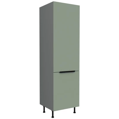 LUNARA beépített hűtőszekrényhez való szekrény - szélesség 60 cm, zöld / antracit