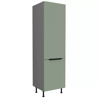 LUNARA beépített hűtőszekrényhez való szekrény - szélesség 60 cm, zöld / antracit