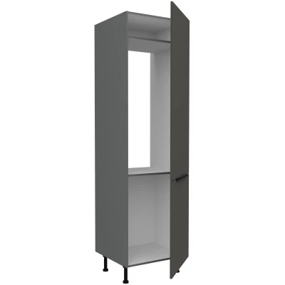 LUNARA beépített hűtőszekrényhez való szekrény - szélesség 60 cm, grafit / antracit