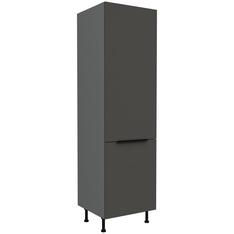LUNARA beépített hűtőszekrényhez való szekrény - szélesség 60 cm, grafit / antracit