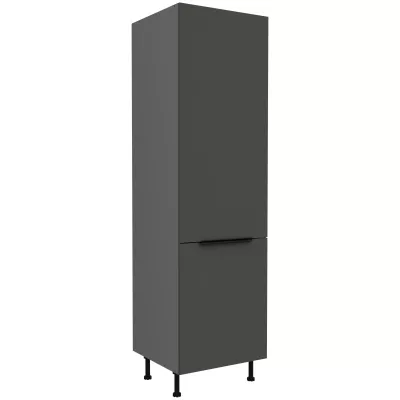 LUNARA beépített hűtőszekrényhez való szekrény - szélesség 60 cm, grafit / antracit