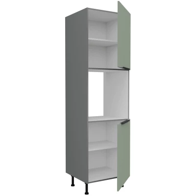 LUNARA beépített sütőhöz való konyhaszekrény - szélesség 60 cm, zöld / antracit