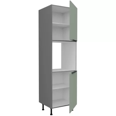 LUNARA beépített sütőhöz való konyhaszekrény - szélesség 60 cm, zöld / antracit