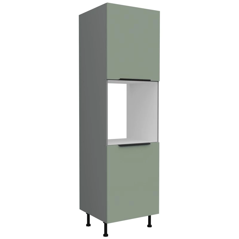 LUNARA beépített sütőhöz való konyhaszekrény - szélesség 60 cm, zöld / antracit