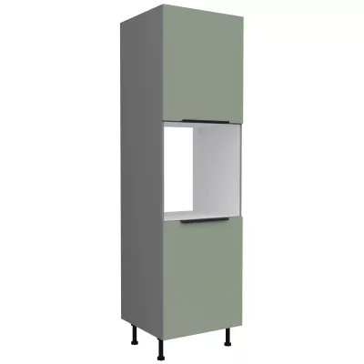 LUNARA beépített sütőhöz való konyhaszekrény - szélesség 60 cm, zöld / antracit