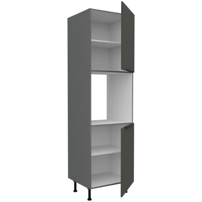 LUNARA beépített sütőhöz való konyhaszekrény - szélesség 60 cm, grafit / antracit