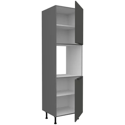 LUNARA beépített sütőhöz való konyhaszekrény - szélesség 60 cm, grafit / antracit