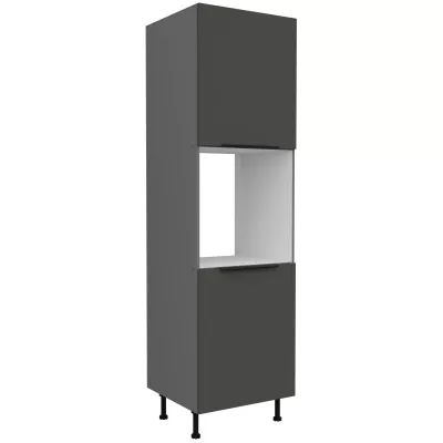 LUNARA beépített sütőhöz való konyhaszekrény - szélesség 60 cm, grafit / antracit
