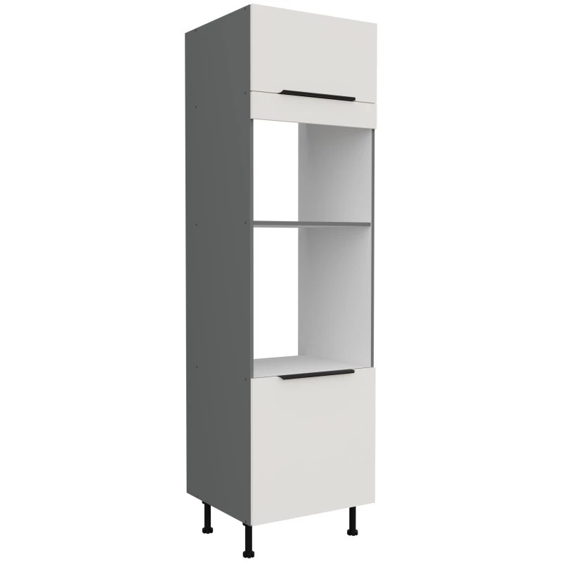 LUNARA beépített szekrény - szélesség 60 cm, fehér / antracit