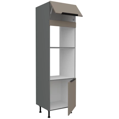 LUNARA beépített készülékekhez való szekrény - szélesség 60 cm, sötét bézs / antracit