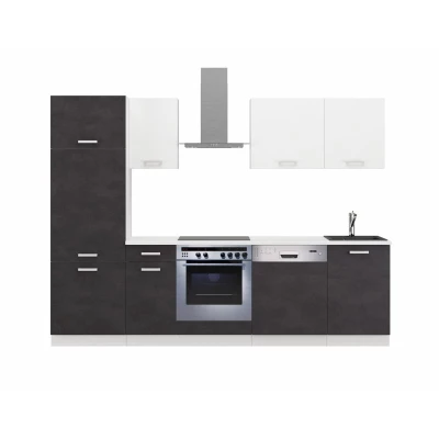 Konyhai egység 270/270 cm ZAIRA - matera / fehér