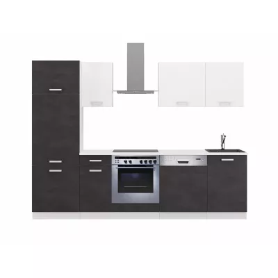 Konyhai egység 270/270 cm ZAIRA - matera / fehér