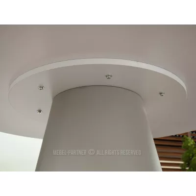 DONIS kerek étkezőasztal 120 cm - szürke márvány / szürke