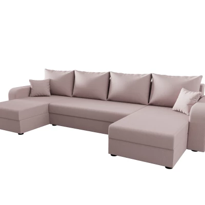 Sarokkanapé szett U alakban HORTENZIE - rózsaszín
