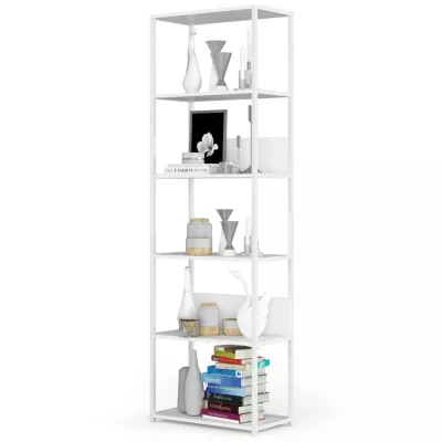 Fém polctartó 60 cm TOMIRAN - fehér