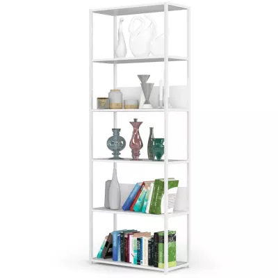 Fém polctartó 70 cm TOMIRAN - fehér