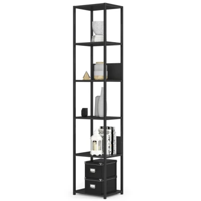 Fém polctartó 40 cm DERIVAL - fekete