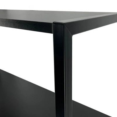 Fém polctartó 80 cm DERIVAL - fekete