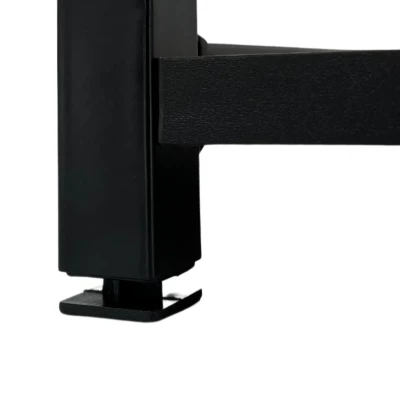 Fém polctartó 80 cm DERIVAL - fekete