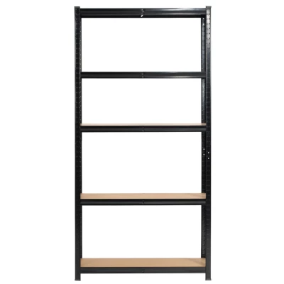 Fém polckészlet otthonra 90 cm QARIAN - fekete